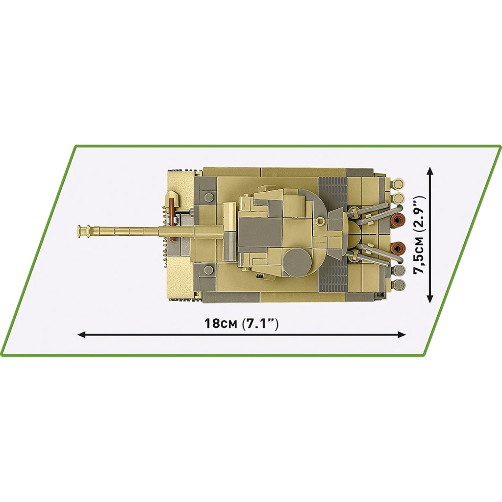 COBI: Panzer VI Tiger I „131” építőjáték (2734) kép 6
