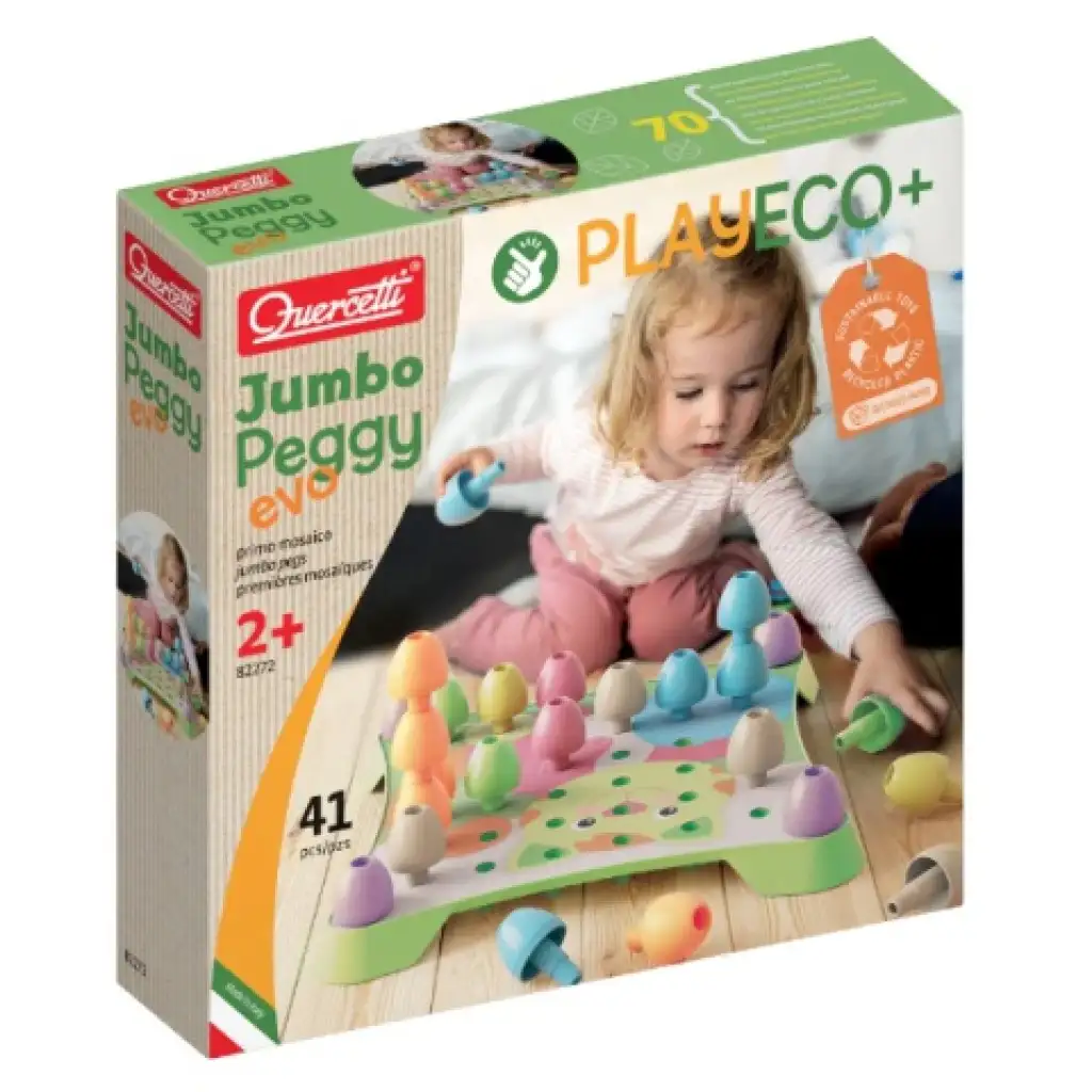 Quercetti: Play Eco Jumbo Peggy Evo 41db-os szett kép 1