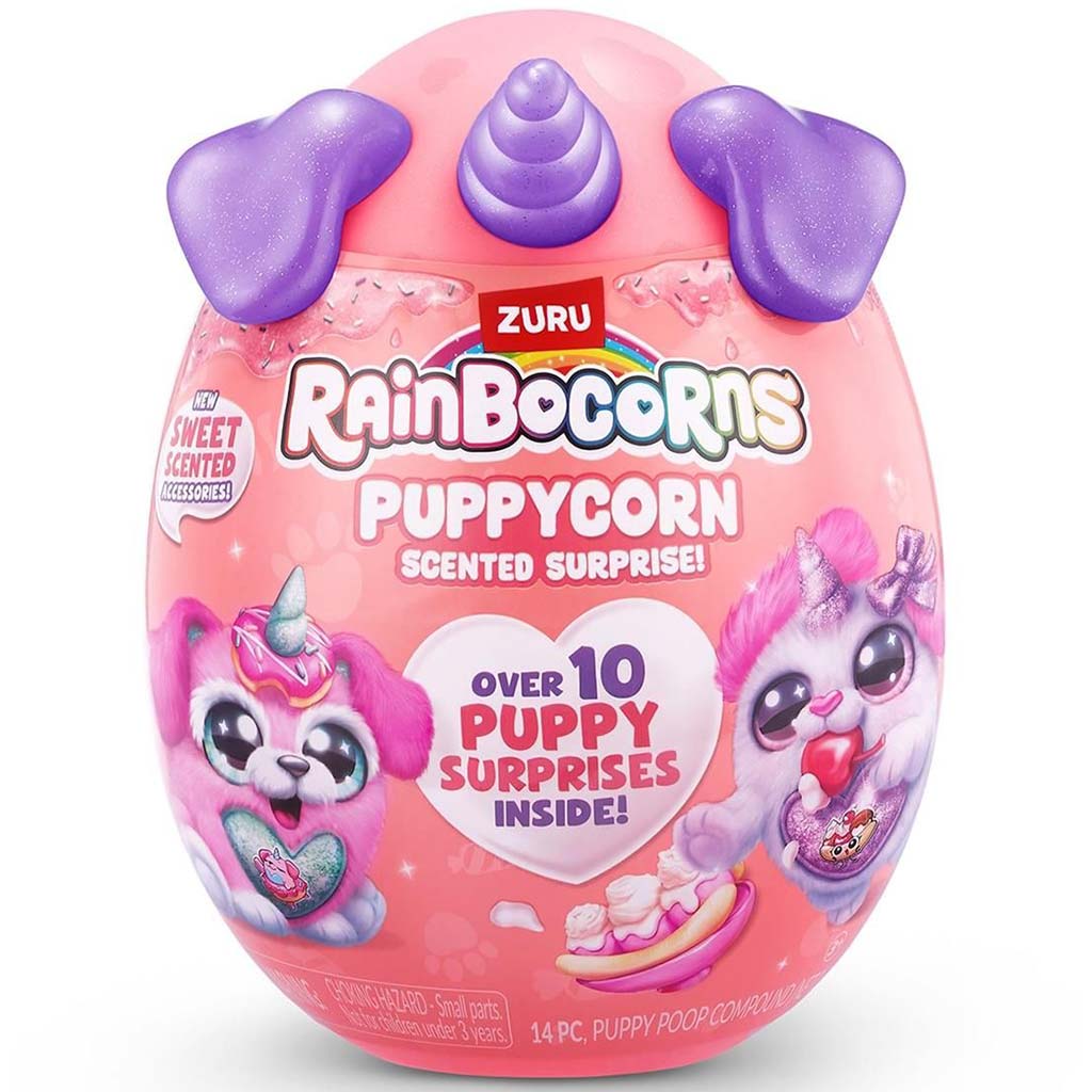 Rainbocorns: Pocket Puppycorn meglepetés illatos kutyus plüssfigura többféle változatban 1db kép 1