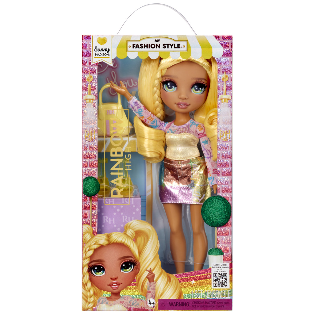 Rainbow High: My Fashion Style Sunny Madison divatbaba kiegészítőkkel kép 1