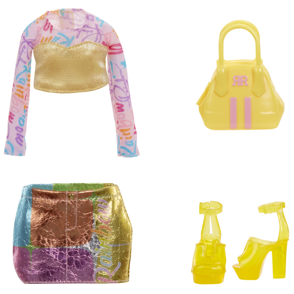 Rainbow High: My Fashion Style Sunny Madison divatbaba kiegészítőkkel kép 3