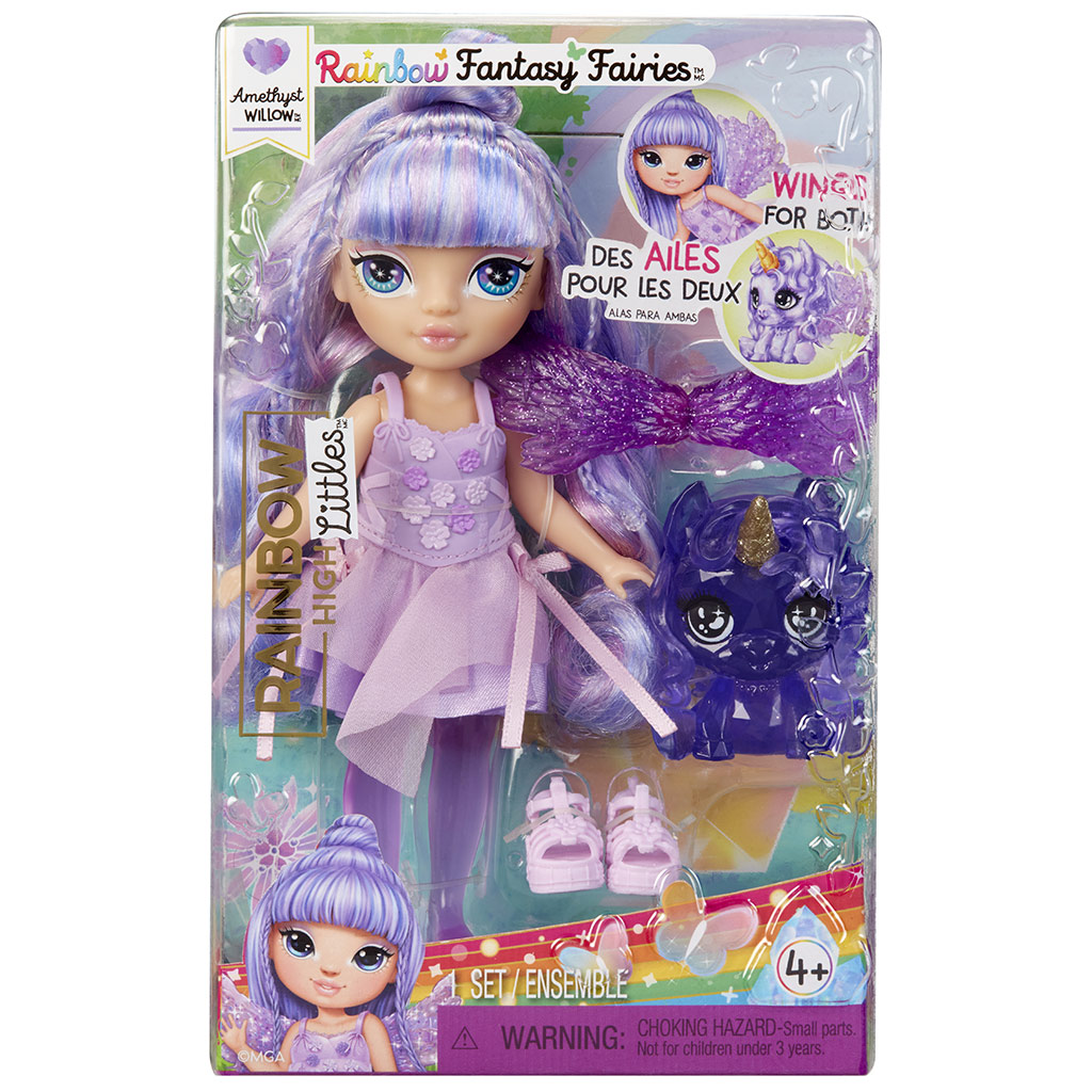 Rainbow High Littles szivárvány tündér Amethyst Willow baba kép 1