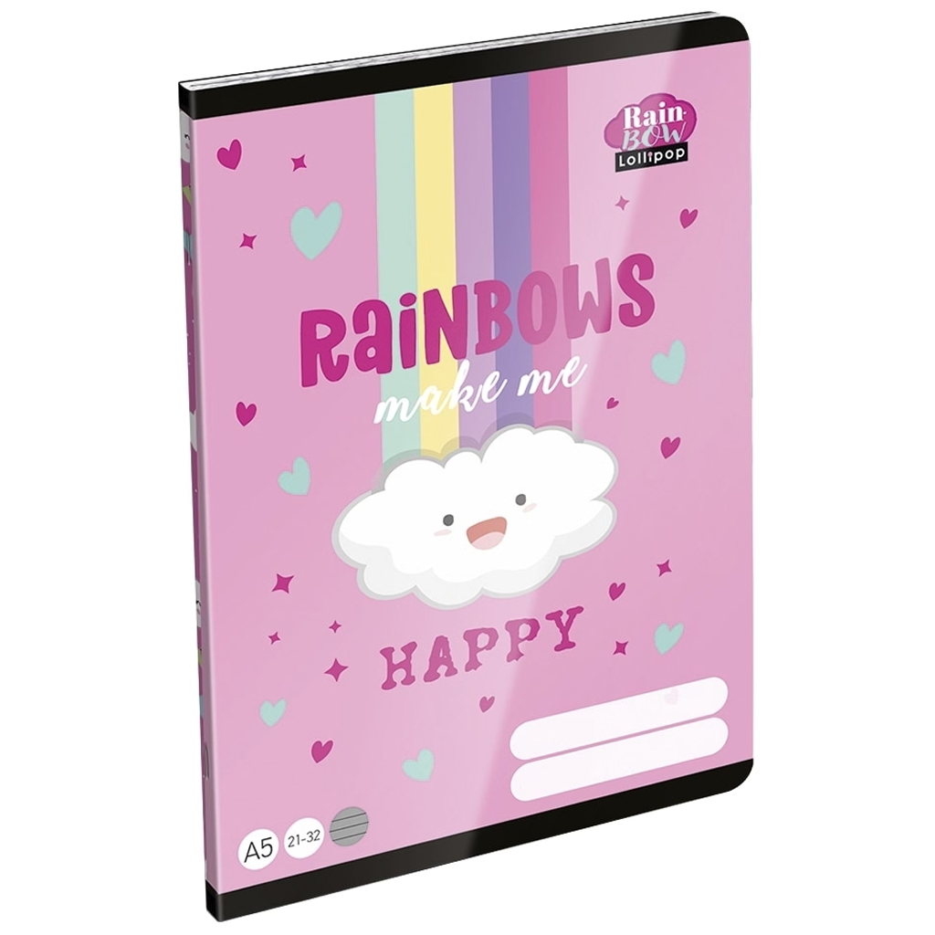 ICO: Lizzysuli Lollipop Rainbow 4.osztályos vonalas füzet A/5 21-32 kép 1