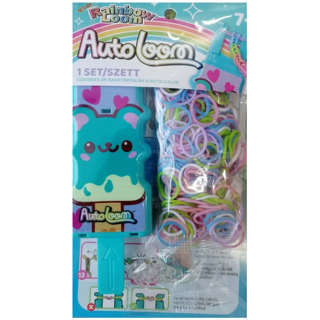 Rainbow Loom: Auto Loom gumikarkötőfűző kezdő szett kép 1