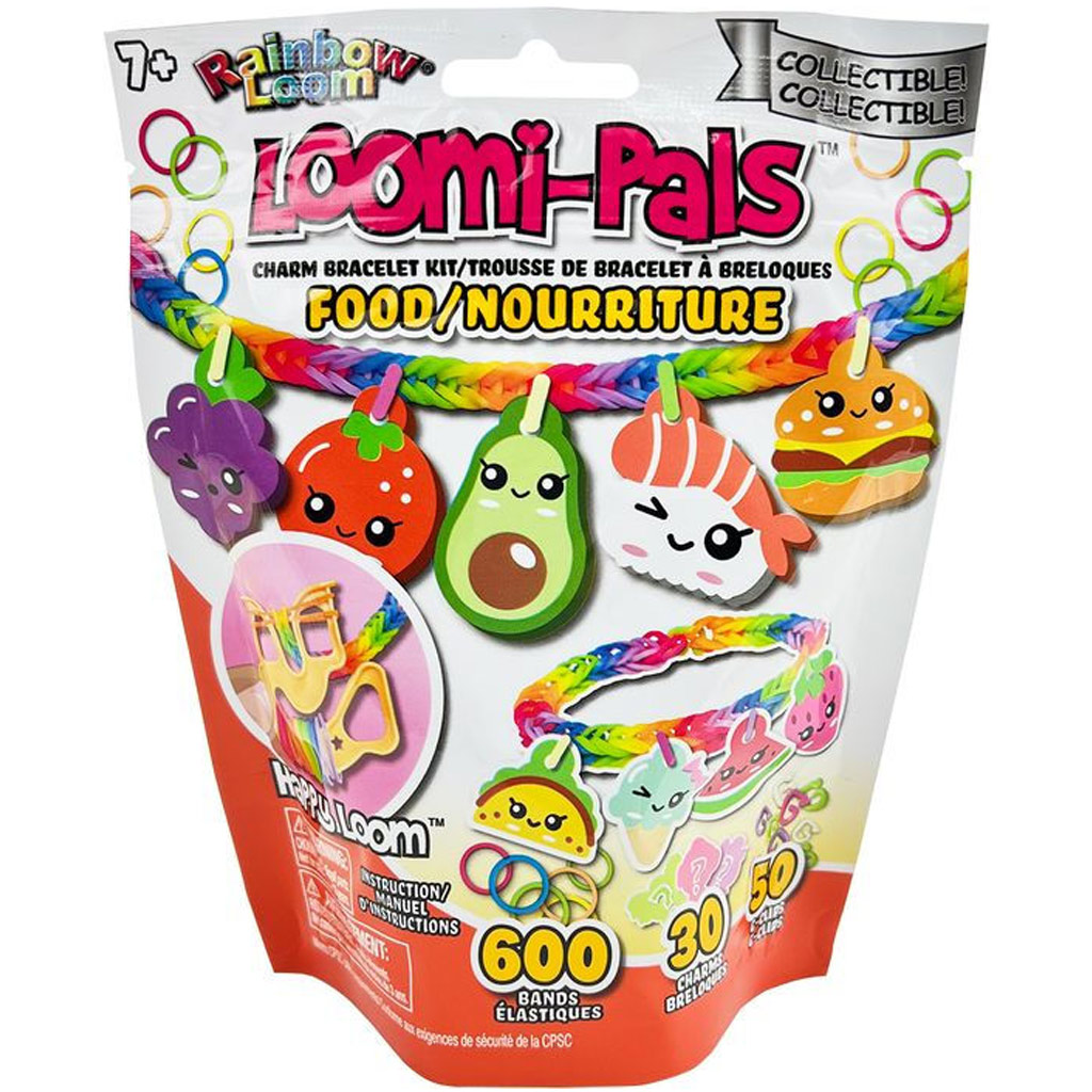 Rainbow Loom: Happy Loomi-Pals – Fincsiségek gumikarkötő készítő szett kép 1