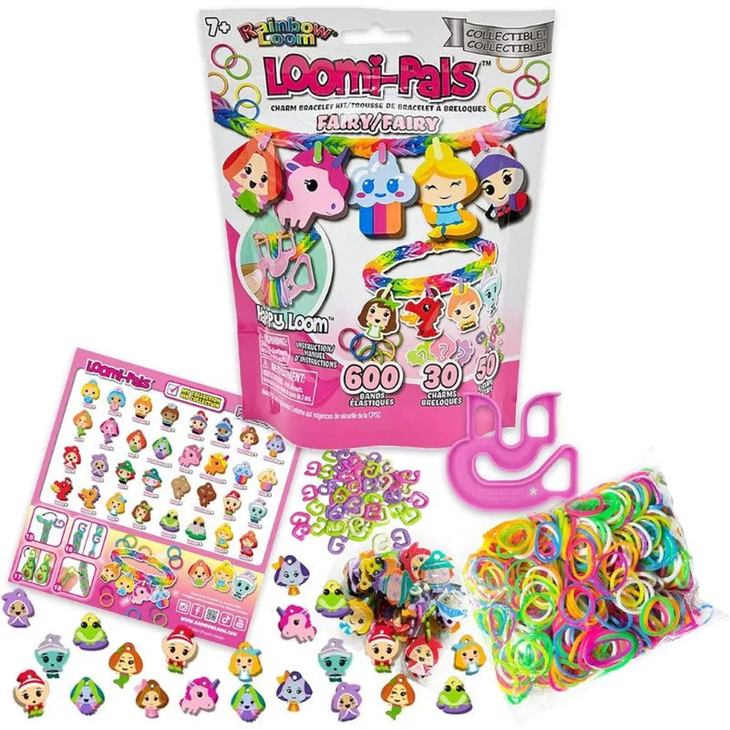 Rainbow Loom: Happy Loomi-Pals - Tündérek gumikarkötő készítő szett kép 2
