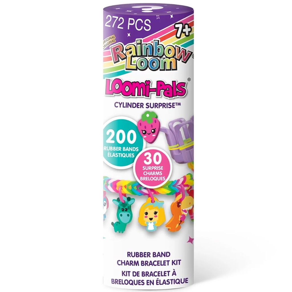 Rainbow Loom: Loomi-Pals Meglepetés henger gumikarkötő készítő szett kép 1