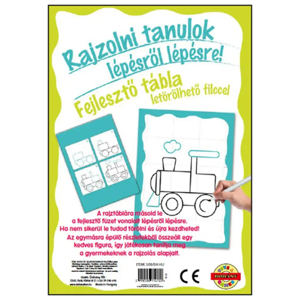 Rajzolni tanulok fiús fejlesztő tábla kép 1
