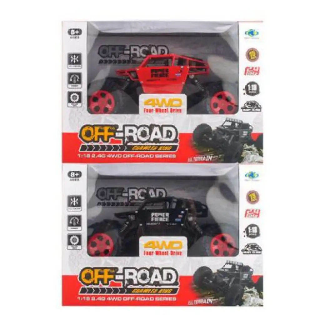 RC King Crawler távirányítós terepjáró autó 2.4GHz-es 1/18 kép 1