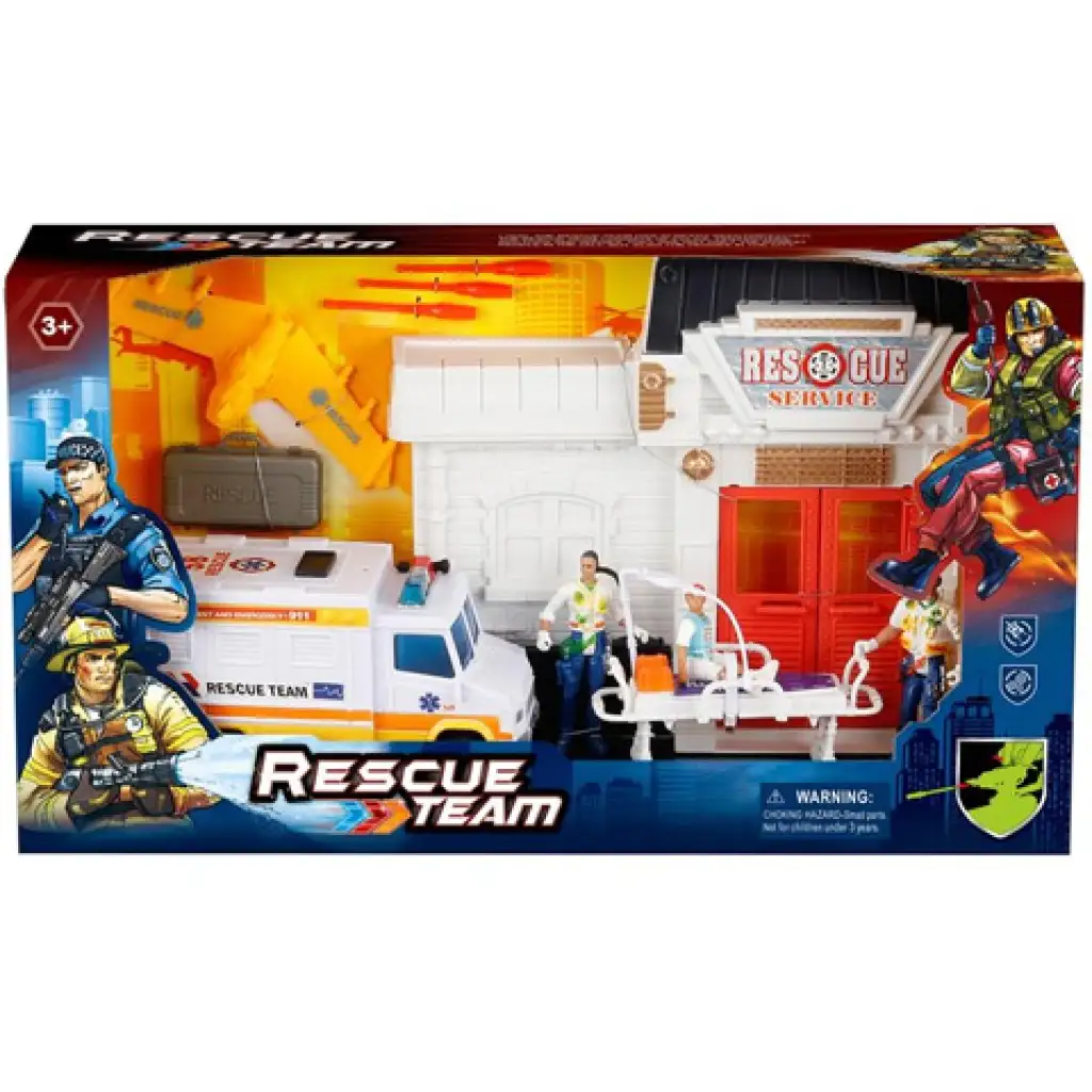 Rescue Team mentős játékszett figurákkal kép 1