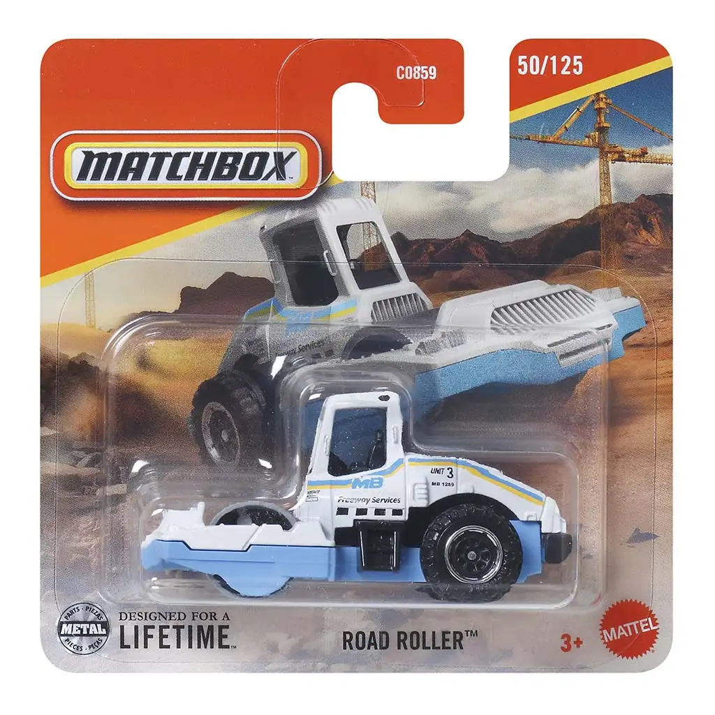 Matchbox: Road Roller kisautó 1/64 - Mattel kép 1