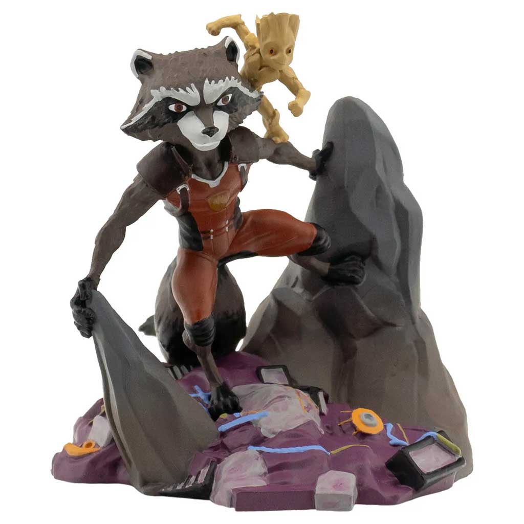 Marvel Mordály és Groot 8cm-es jatékfigura talapzattal - Bullyland kép 1