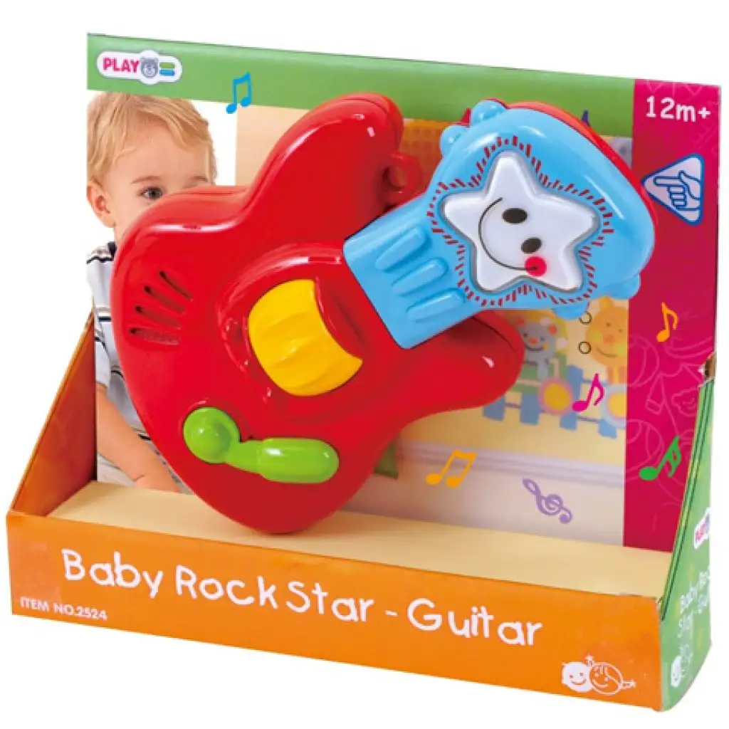 Playgo: Rocksztár bébi elektromos gitár fényekkel és hangokkal kép 1