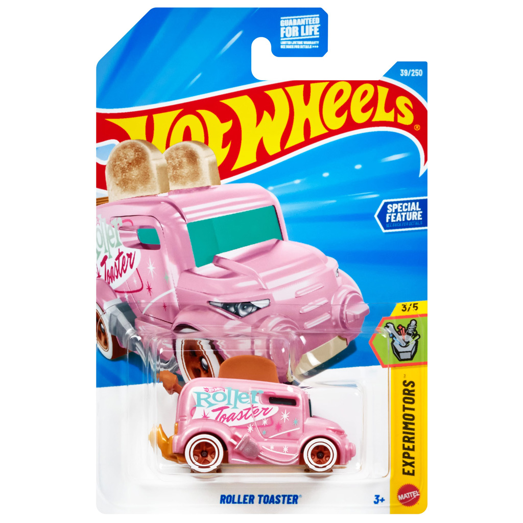Hot Wheels: Roller Toaster rózsaszín kisautó 1/64 - Mattel kép 1