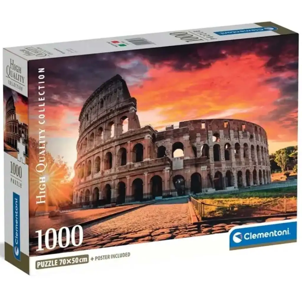 Naplemente Rómában 1000 db-os HQC puzzle poszterrel - Clementoni kép 1