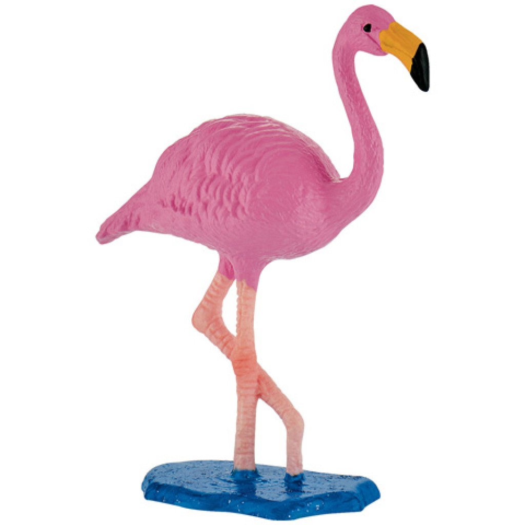 Rózsás flamingó játékfigura - Bullyland kép 1