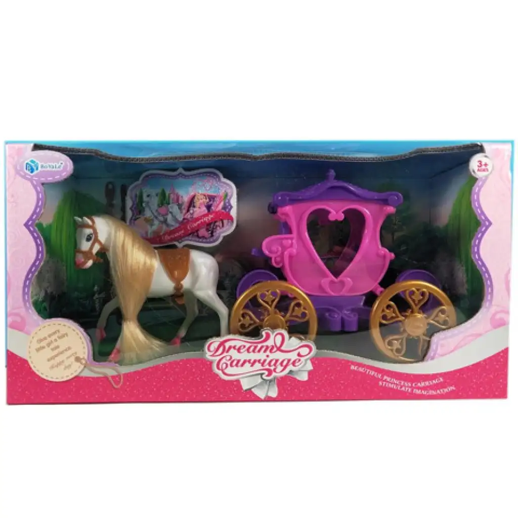 Rózsaszín játék hintó kép 1