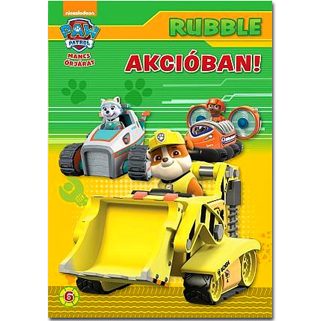 Mancs Őrjárat: Rubble akcióban! foglalkoztató könyv kép 1