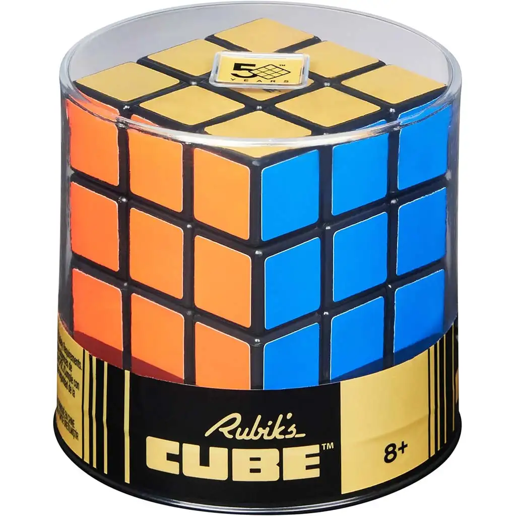 Rubik 50. évfordulós kiadás 3x3 retro kocka - Spin Master kép 1