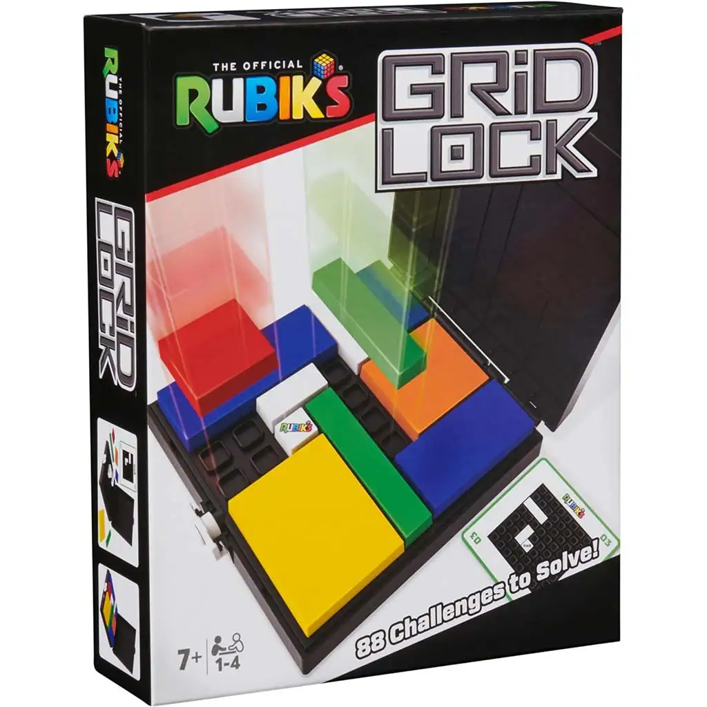 Rubik Grid Lock logikai játék 88 feladvánnyal - Spin Master kép 1