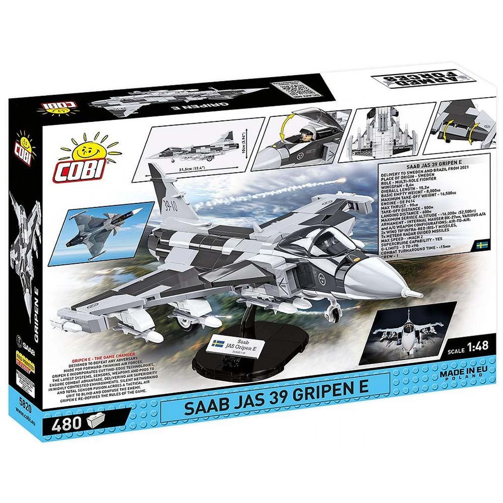 COBI: SAAB JAS 39 Gripen E repülőgép építőjáték (5820) kép 9