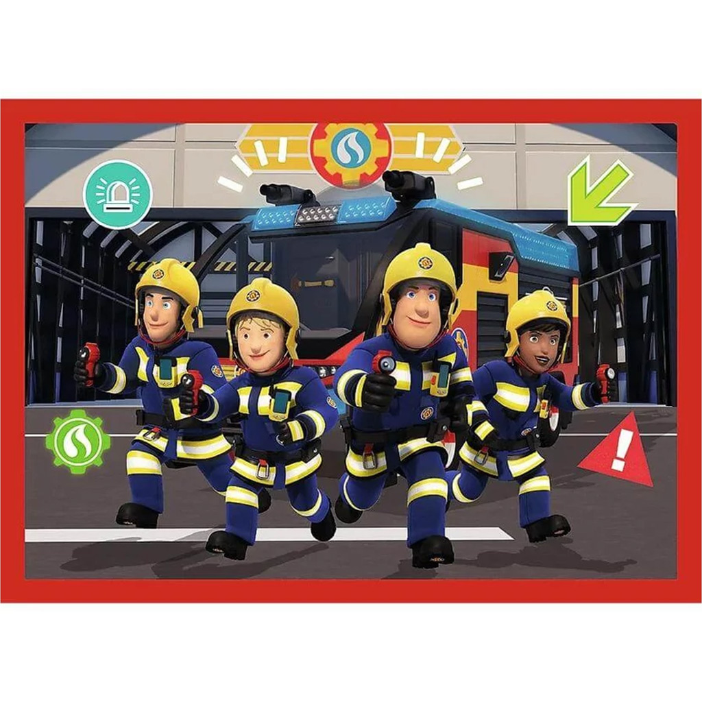 Sam a tűzoltó 4 az 1-ben 12-15-20-24db-os puzzle - Trefl kép 5