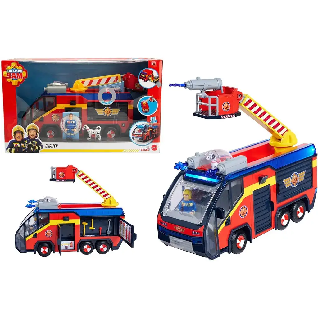 Sam a tűzoltó: Jupiter járgány kiegészítőkkel - Simba Toys kép 1