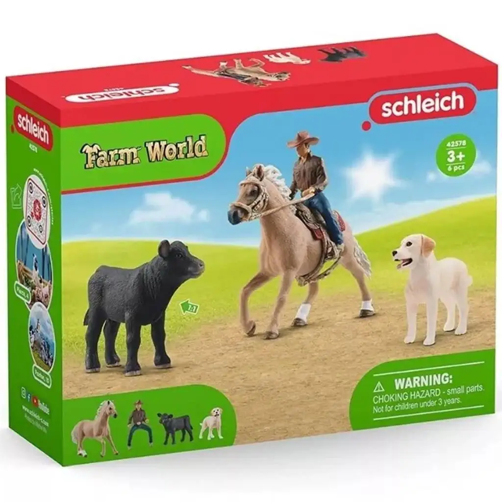 Schleich: Farm World - Western lovaglás játékszett (42578) kép 1