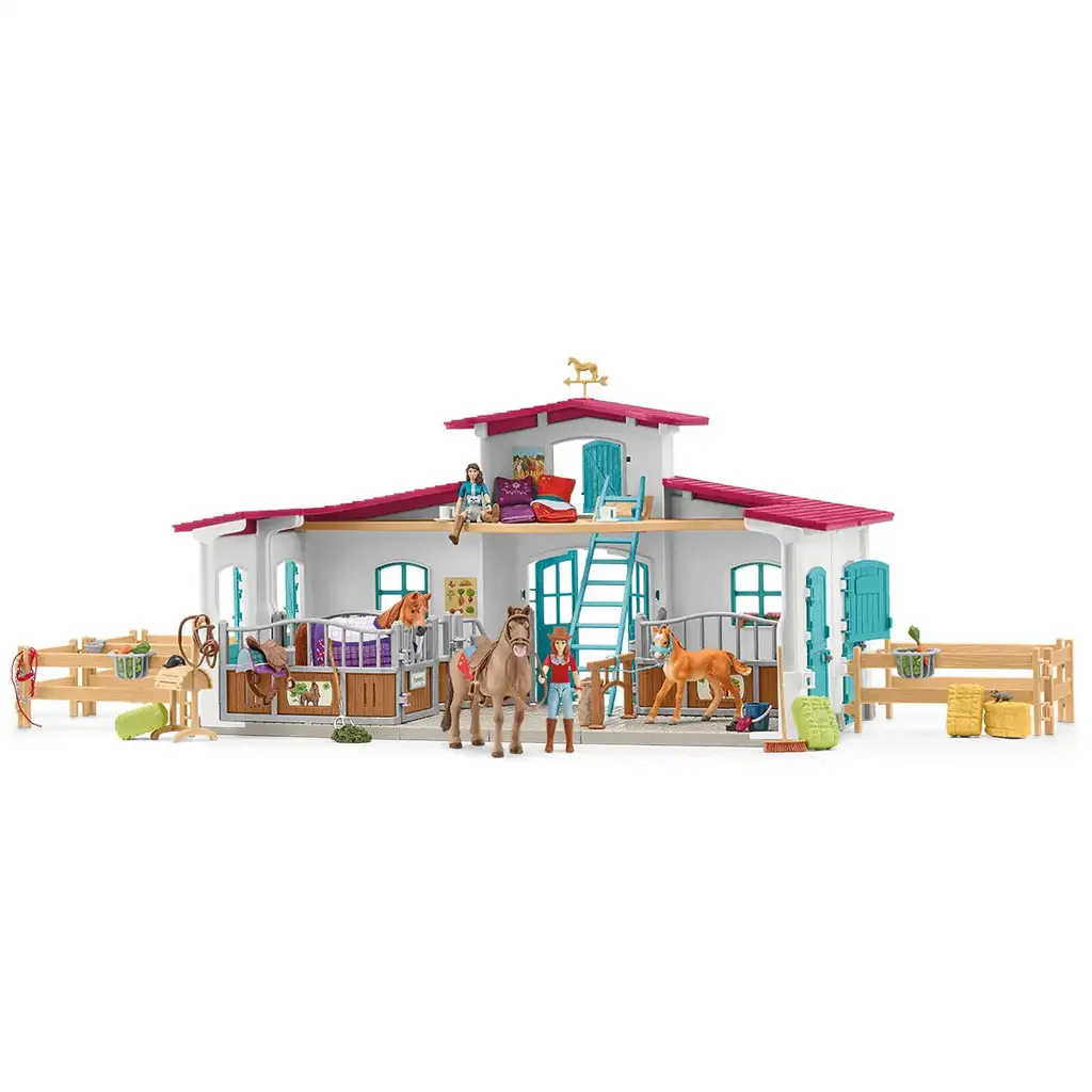 Schleich: Horse Club - Lovas központ játékszett (42567) kép 2