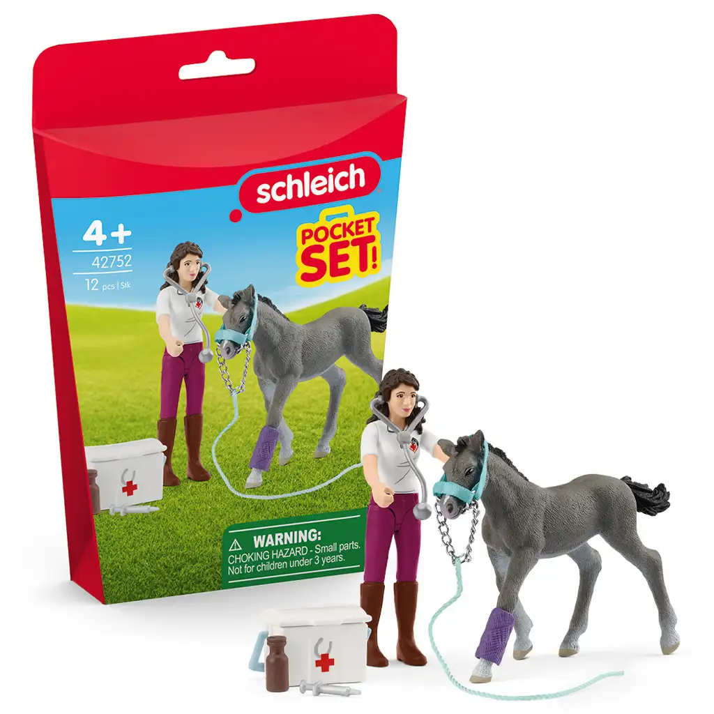Schleich: Lóápolás Trakehner csikóval játékszett (42752) kép 1