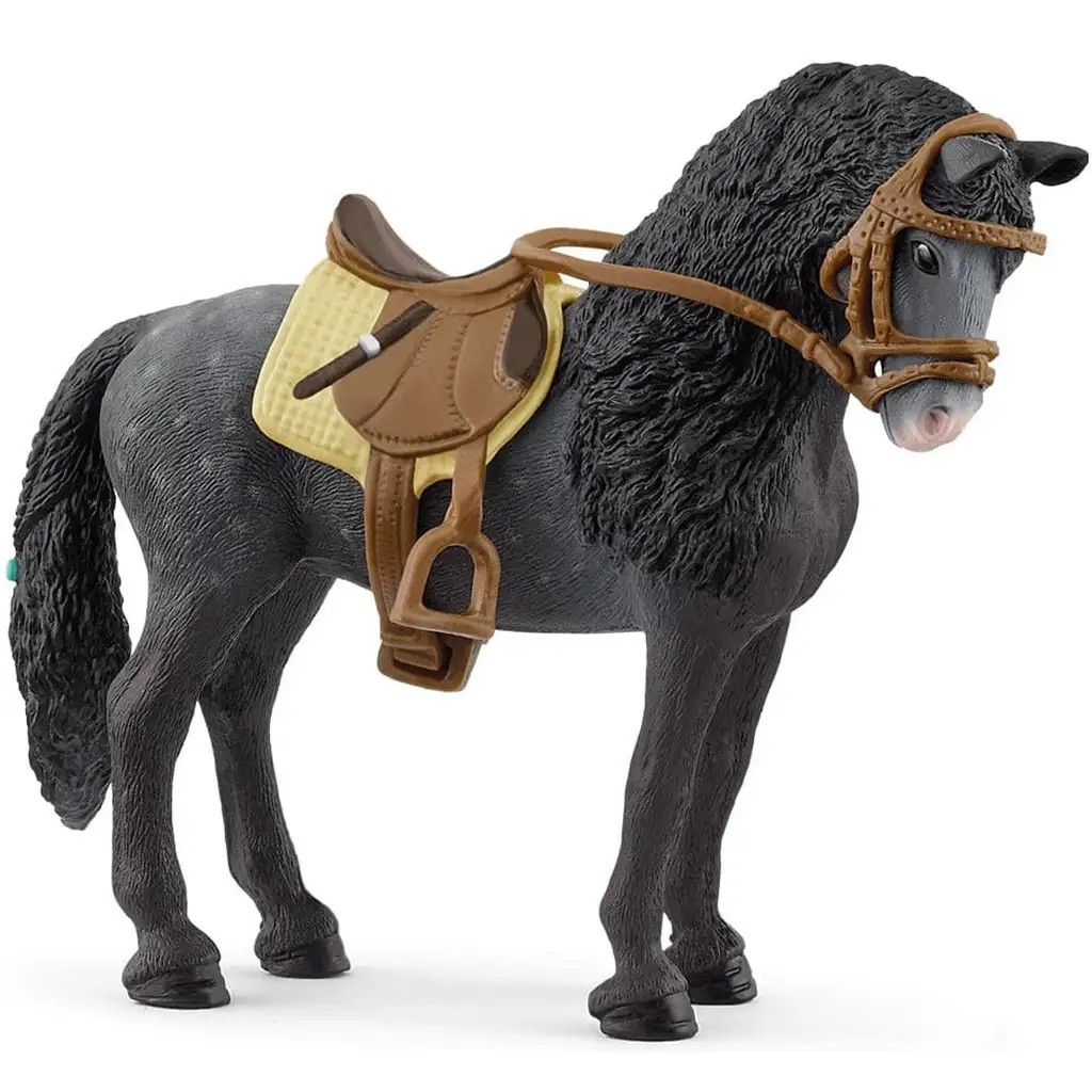 Schleich: Pura Raza Spanyol kanca nyereggel ló figura (42708) kép 1