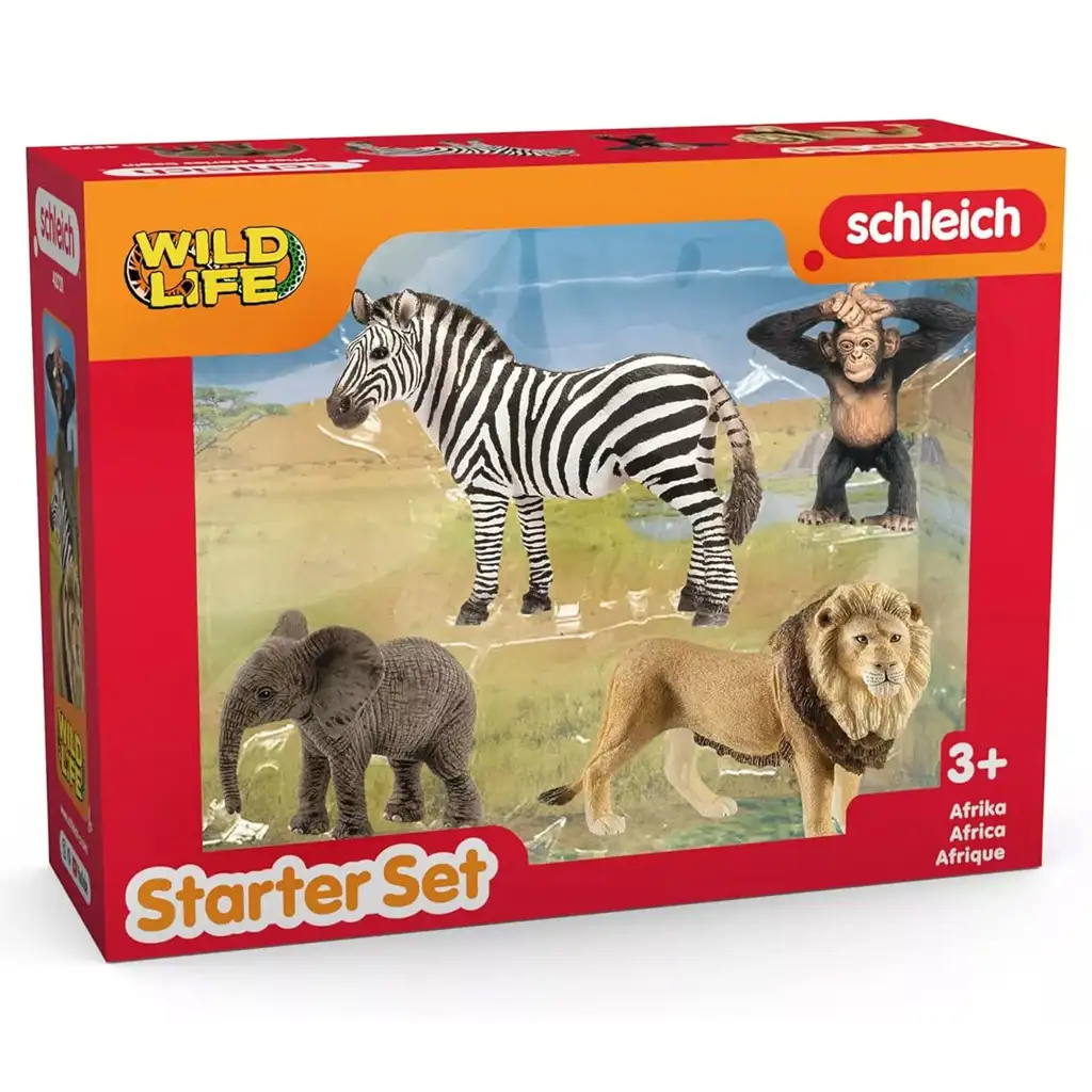 Schleich: Wild Life - Afrika állatai kezdő 4db-os figura szett (42721) kép 1