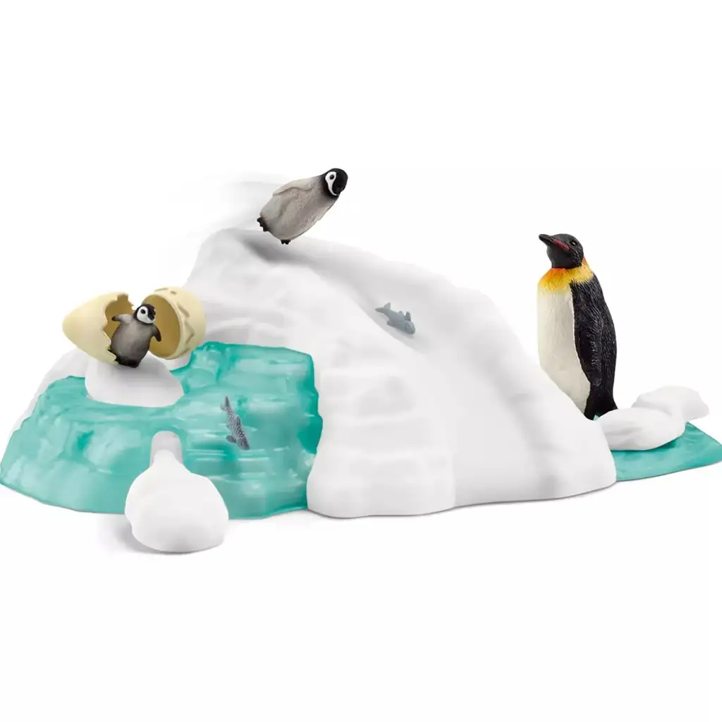 Schleich: Wild Life - Pingvin családi móka figura szett (42661) kép 2
