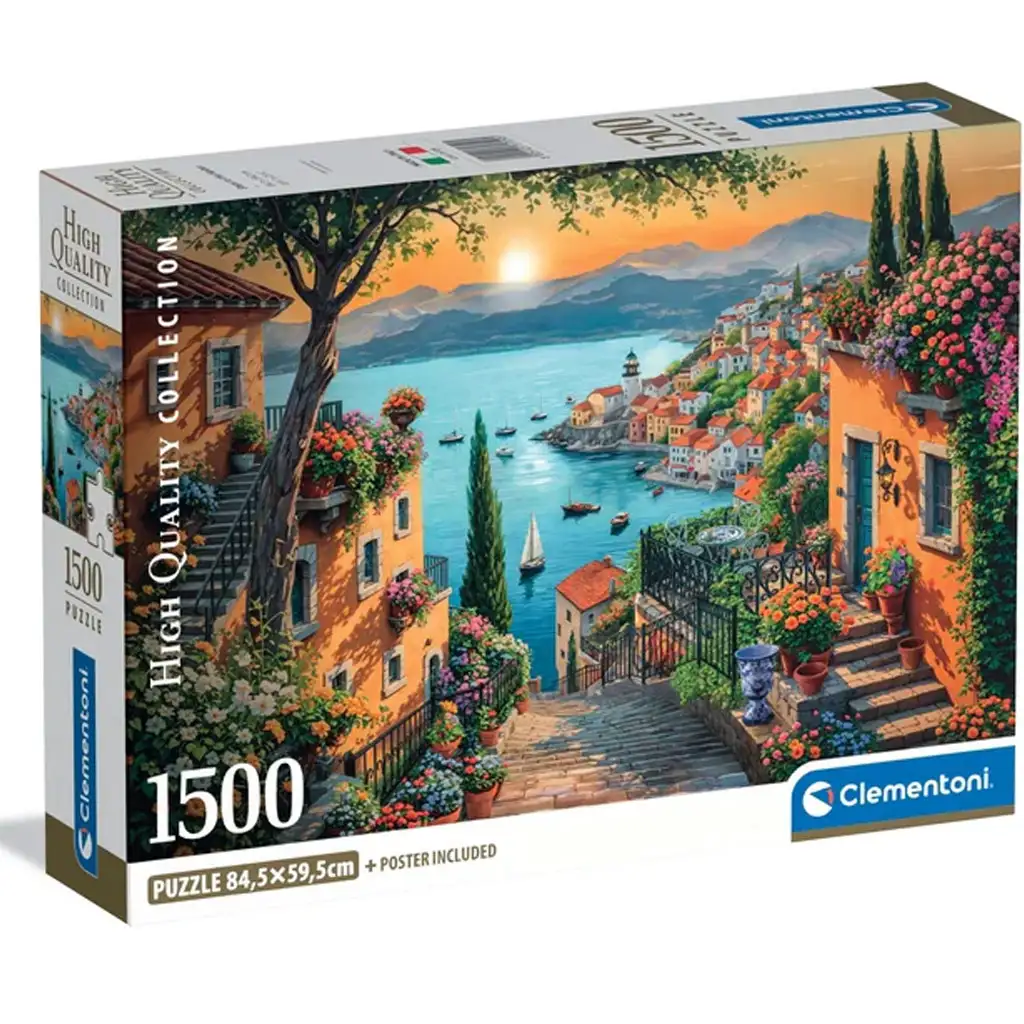 Séta a kikötőben HQC 1500db-os compact puzzle - Clementoni kép 1