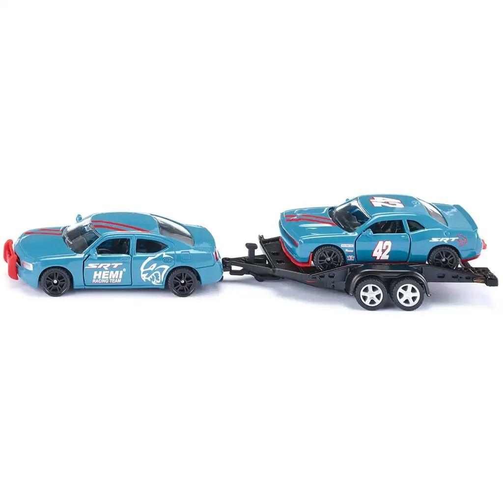 SIKU Dodge Charger + Dodge Challenger SRT Racing kisautó kétdarabos szett 1/55 kép 1