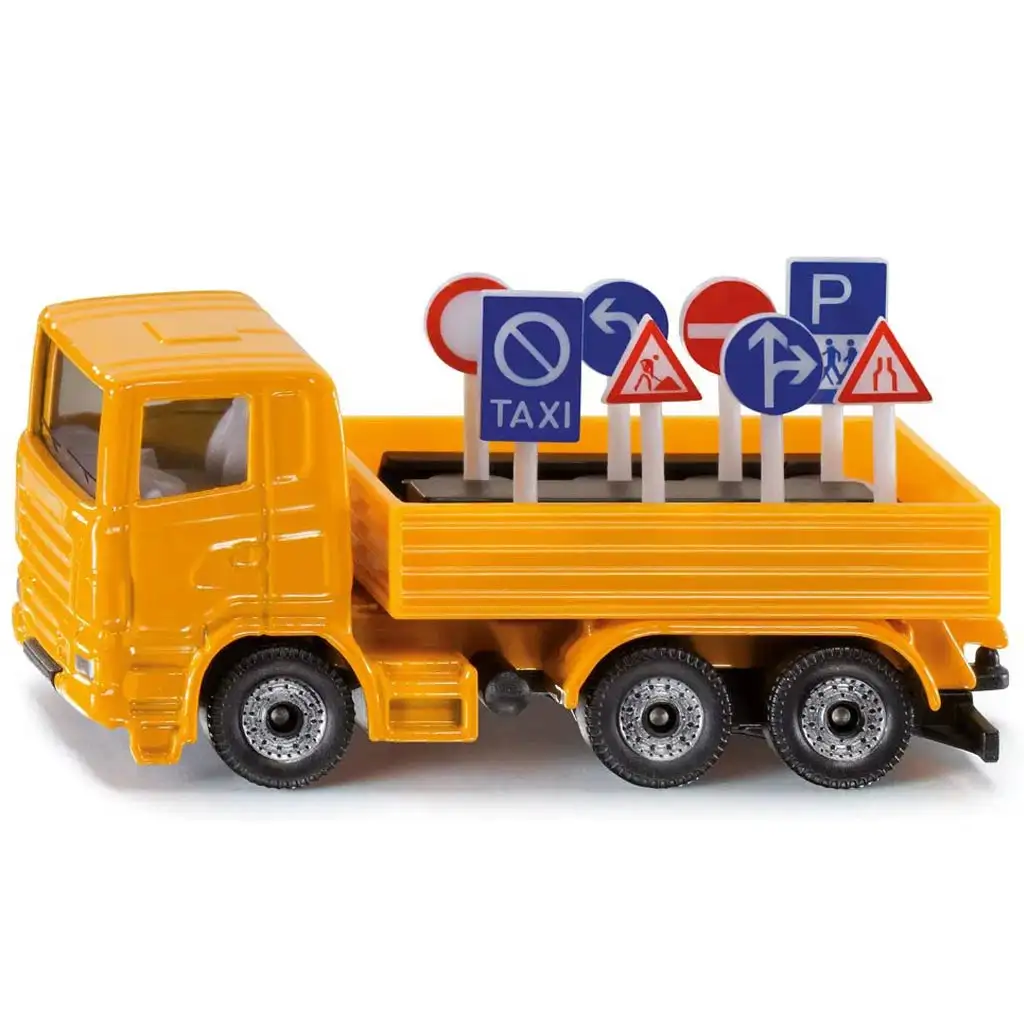 SIKU Scania teherautó táblákkal 1/87 kép 1