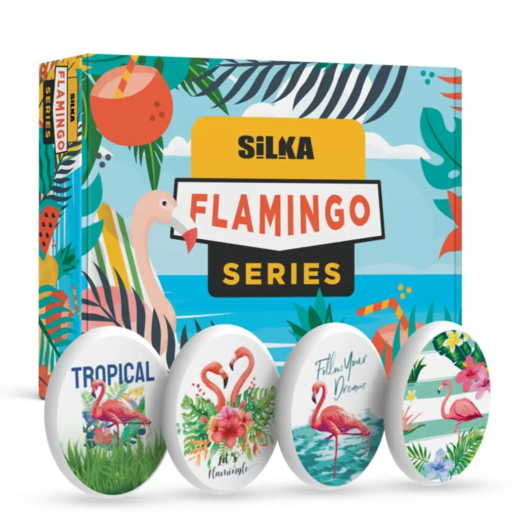 Nebulo: Silka radír - flamingó mintás 1db kép 1