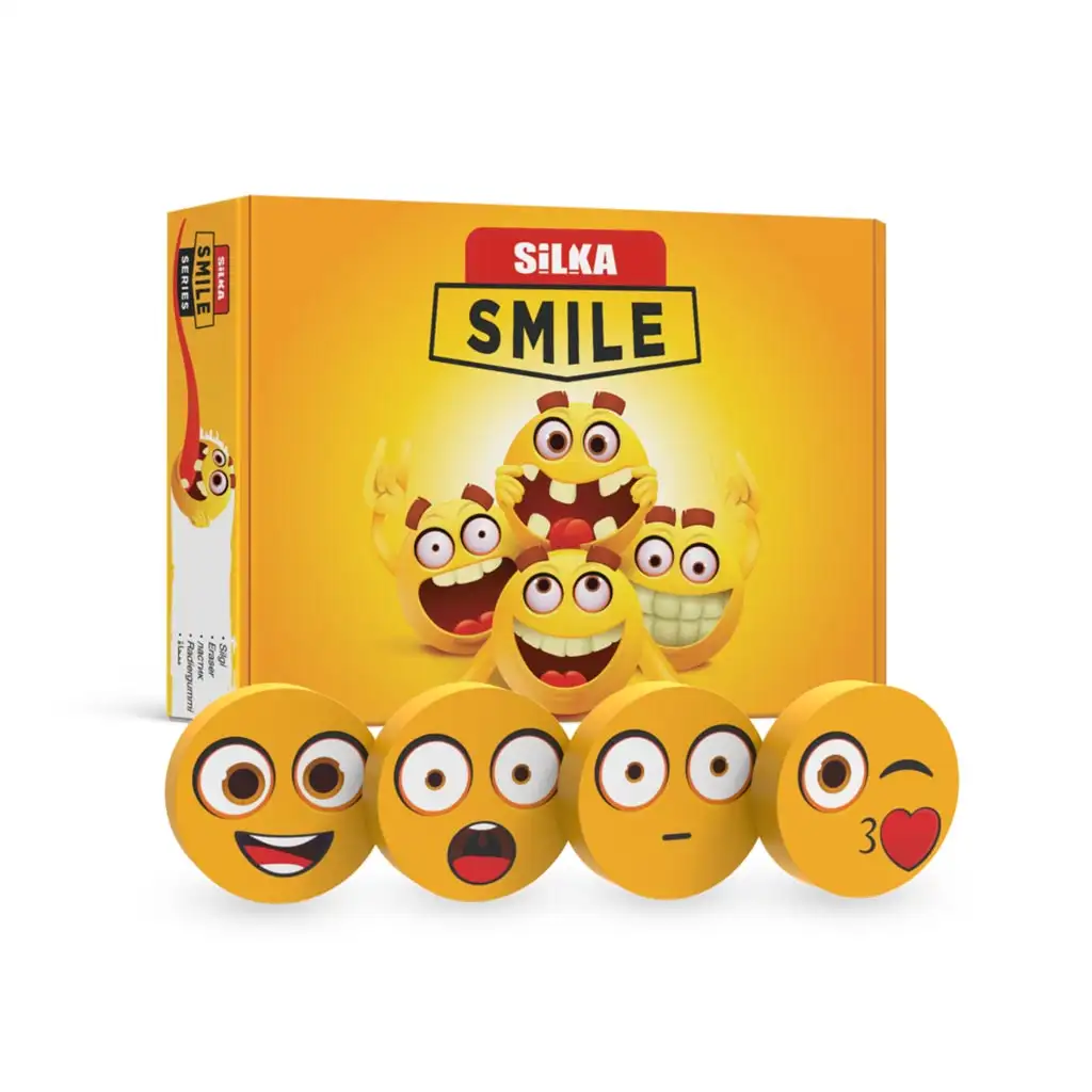 Nebulo: Silka radír - smile fejes 1db kép 1