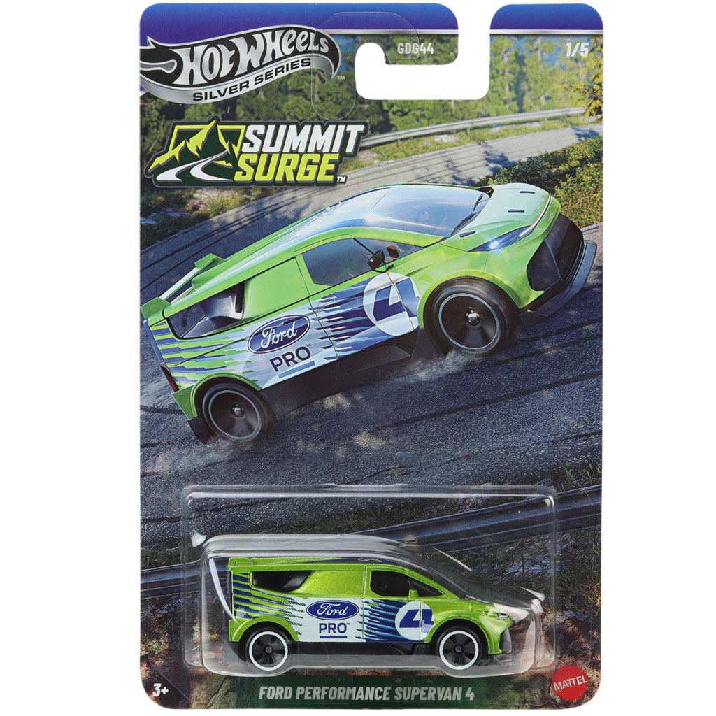 Hot Wheels Silver Series: Ford Performance Supervan 4 zöld kisautó 1/64 - Mattel kép 1