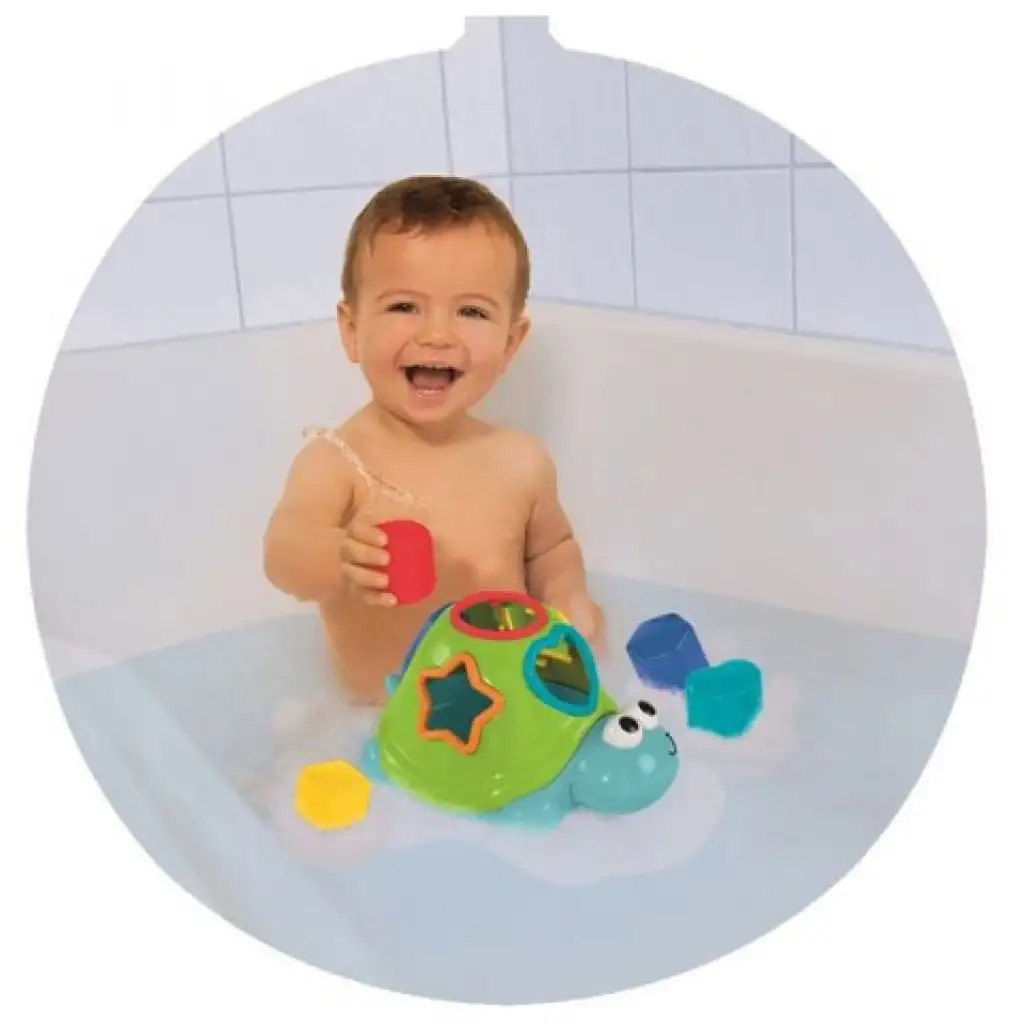 ABC úszó teknősbéka formaválogatós kockákkal - Simba Toys kép 3