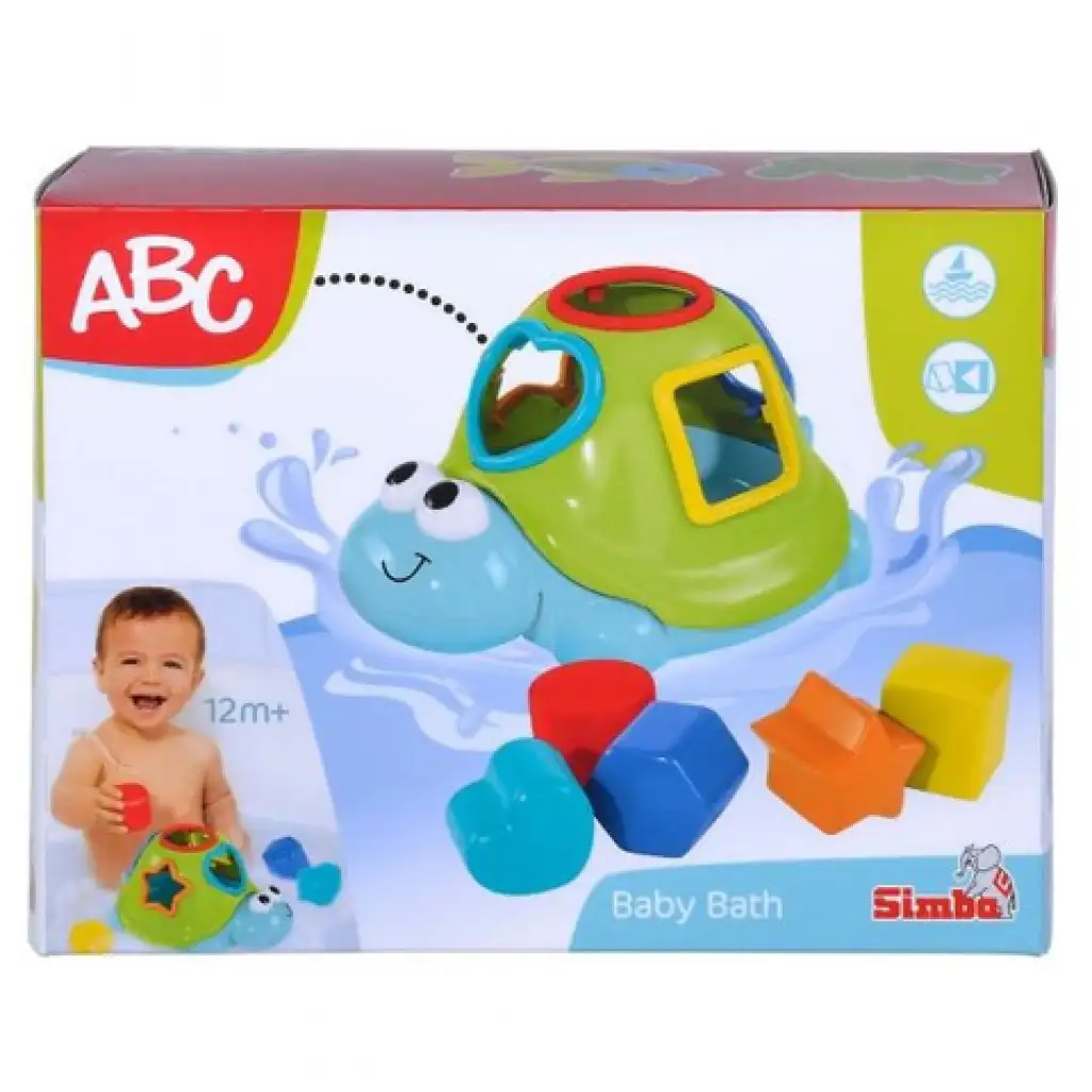 ABC úszó teknősbéka formaválogatós kockákkal - Simba Toys kép 1