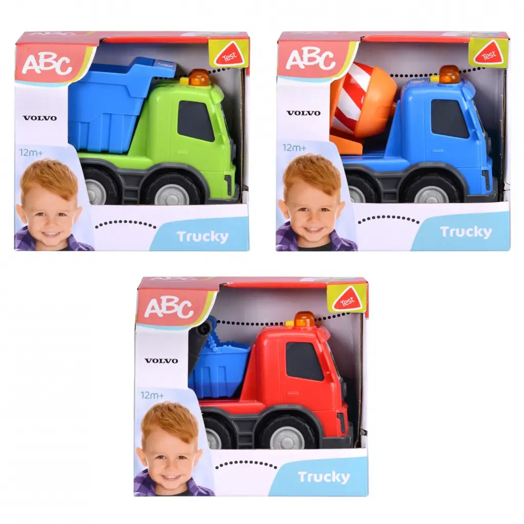 ABC Volvo Trucky városi munkagépek több változatban 13 cm - Simba Toys kép 1