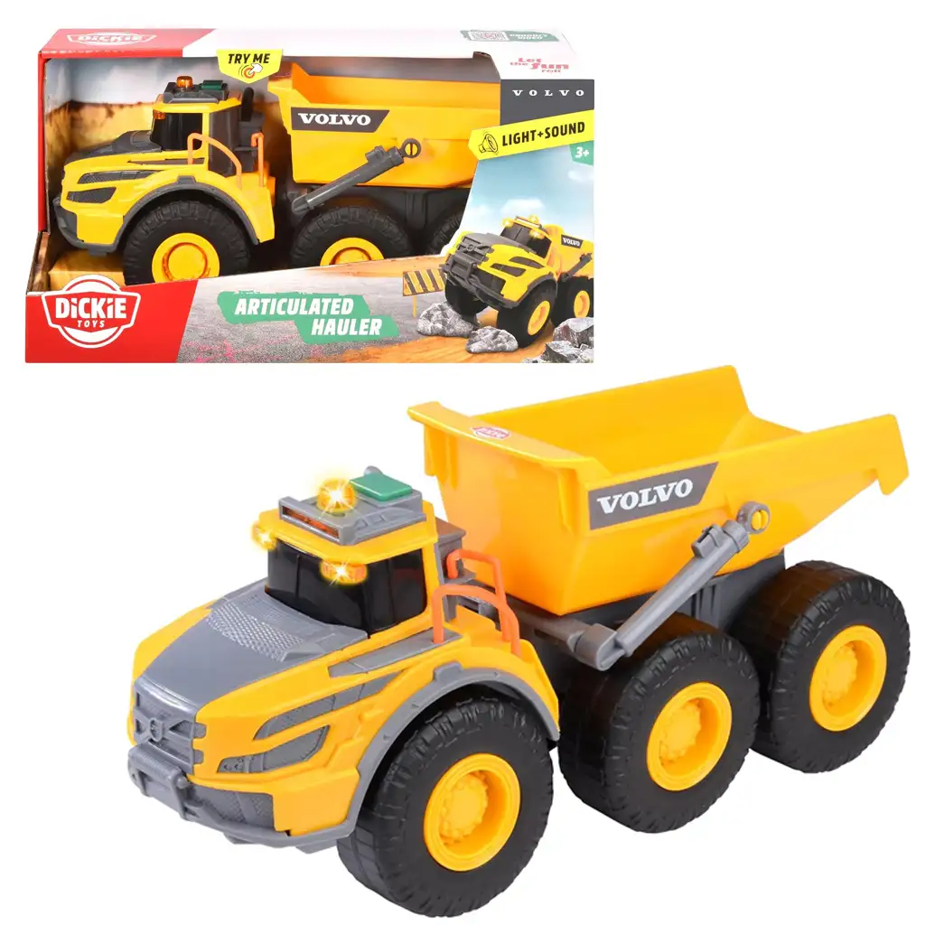 Volvo dömper fény és hang effektekkel 23cm - Dickie Toys kép 1