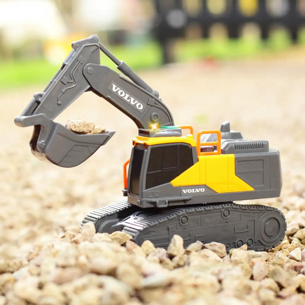 Volvo kotrógép fény és hang effektekkel 23cm - Dickie Toys kép 5