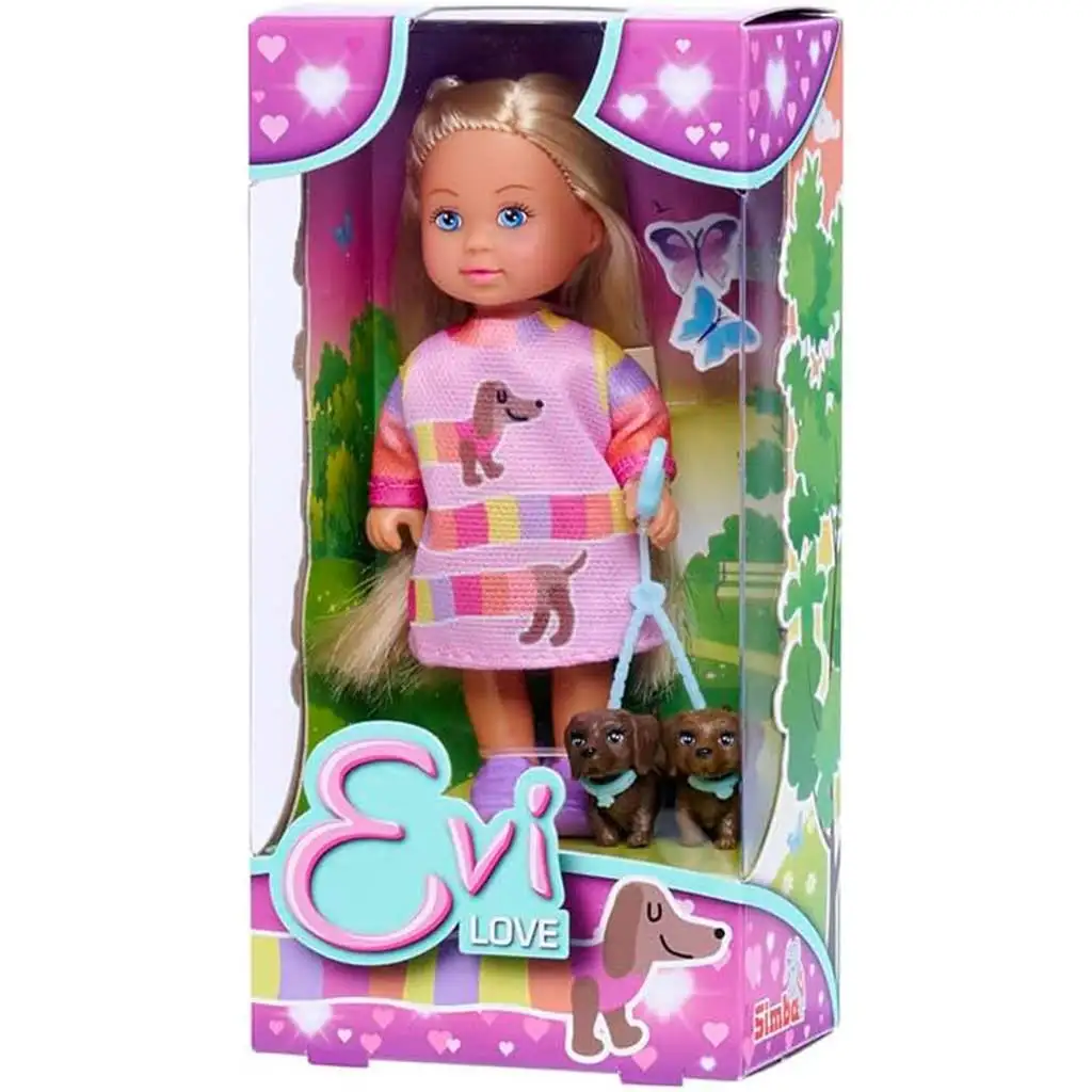 Evi Love: Évi baba két kiskutyussal - Simba toys kép 1
