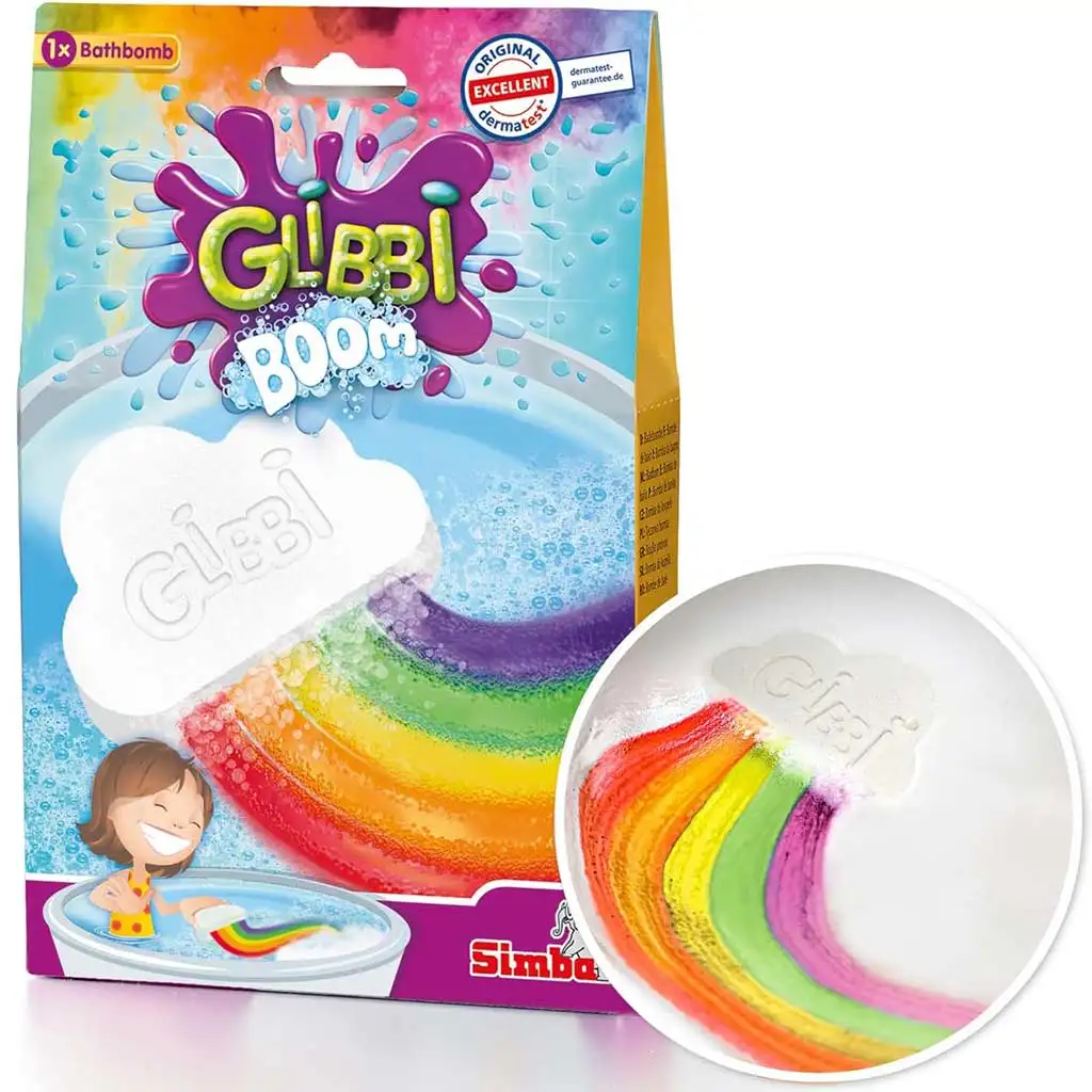 Glibbi Boom: felhő formájú fürdőbomba szivárvány színekkel - Simba toys kép 1