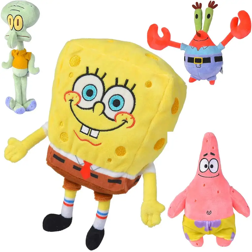 Spongya Bob plüssfigura 20cm négyféle változatban - Simba toys kép 1