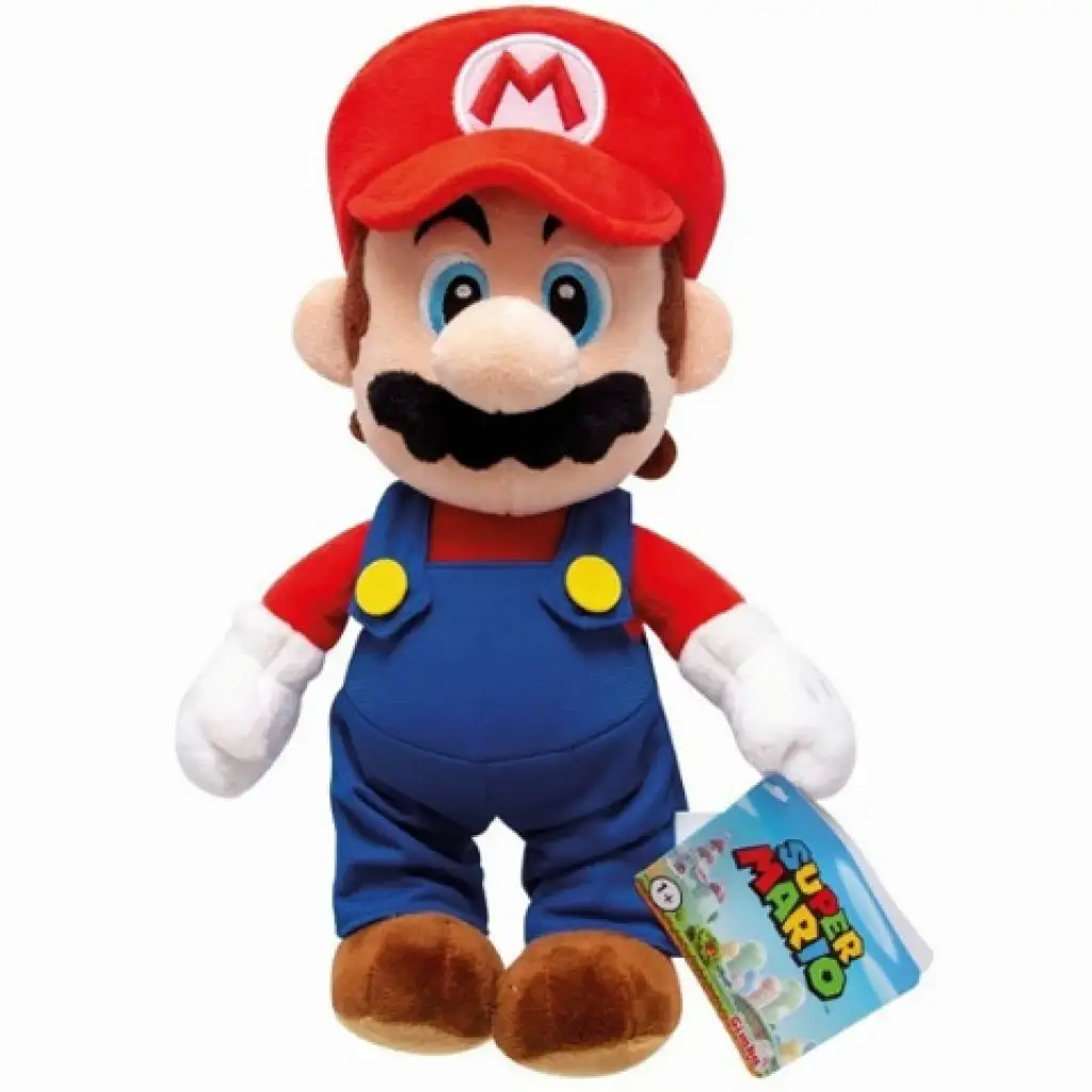 Super Mario: Mario plüssfigura 30cm-es méretben kép 1