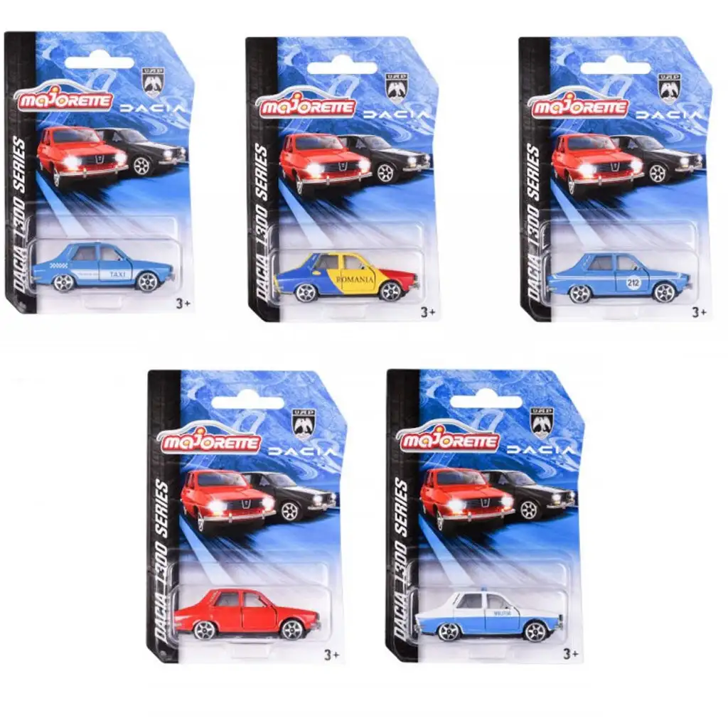 Majorette: Dacia 1300 series autómodellek többféle változatban 1/64 1db - Simba Toys kép 1
