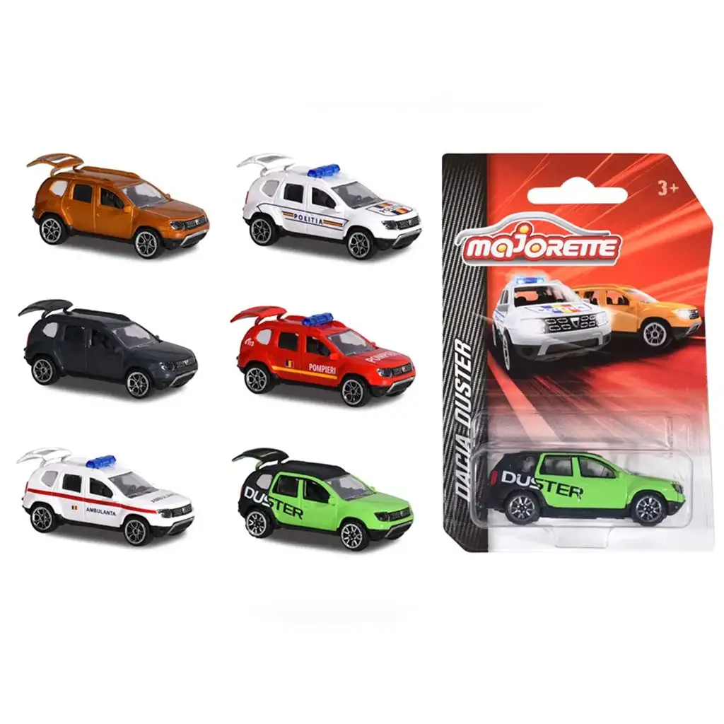 Majorette: Dacia Duster autómodellek többféle változatban 1/64 1db - Simba Toys kép 1